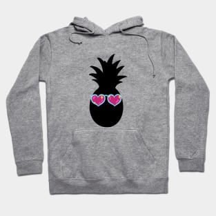 Pineapple man- pink heart glasses Hoodie